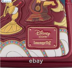 EXCLUSIVE Disney UK Loungefly Belle Beauty Beast Castle Scene Mini Backpack Bag