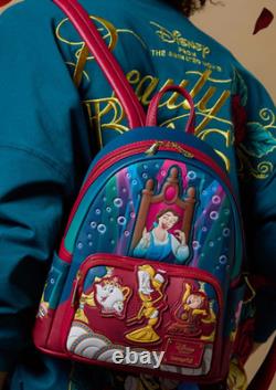 EXCLUSIVE Disney UK Loungefly Belle Beauty Beast Castle Scene Mini Backpack Bag