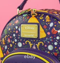 EXCLUSIVE Loungefly Disney Beauty and Beast Belle Enchanted Beauty Rose Backpack