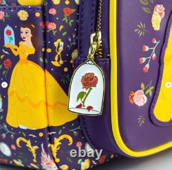 EXCLUSIVE Loungefly Disney Beauty and Beast Belle Enchanted Beauty Rose Backpack