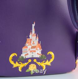 EXCLUSIVE Loungefly Disney Beauty and Beast Belle Enchanted Beauty Rose Backpack EXCLUSIVE Loungefly Disney Beauty and Beast Belle Enchanted Beauty Rose Backpack