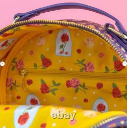 EXCLUSIVE Loungefly Disney Beauty and Beast Belle Enchanted Beauty Rose Backpack