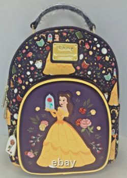 EXCLUSIVE Loungefly Disney Beauty and Beast Belle Enchanted Beauty Rose Backpack EXCLUSIVE Loungefly Disney Beauty and Beast Belle Enchanted Beauty Rose Backpack
