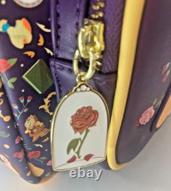 EXCLUSIVE Loungefly Disney Beauty and Beast Belle Enchanted Beauty Rose Backpack