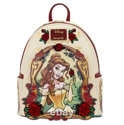 EXCLUSIVE Loungefly Disney Beauty and the Beast Belle Floral Backpack & Wallet