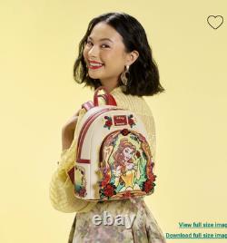 EXCLUSIVE Loungefly Disney Beauty and the Beast Belle Floral Backpack & Wallet
