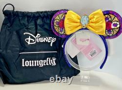 EXCLUSIVE Loungefly Disney Beauty and the Beast Belle Stained Glass Ears NWT