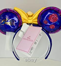 EXCLUSIVE Loungefly Disney Beauty and the Beast Belle Stained Glass Ears NWT
