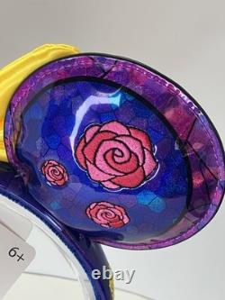 EXCLUSIVE Loungefly Disney Beauty and the Beast Belle Stained Glass Ears NWT