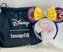 EXCLUSIVE Loungefly Disney Beauty and the Beast Belle Stained Glass Ears NWT