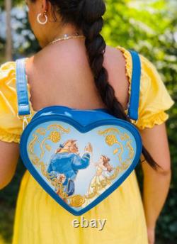 EXCLUSIVE Loungefly Disney Beauty and the Beast Convertible Heart Mini Backpack