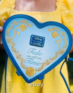 EXCLUSIVE Loungefly Disney Beauty and the Beast Convertible Heart Mini Backpack