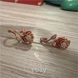 Enchanted Disney Beauty and the Beast Rose Earrings