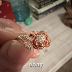 Enchanted Disney Beauty and the Beast Rose Earrings