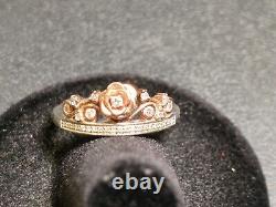 Enchanted Disney Sterling Silver Beauty and the Beast Belle's Princess Ring