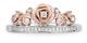 Enchanted Disney White Diamond Beauty and the Beast Rose Gold Ring 7