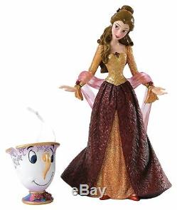 Enesco Disney Showcase Beauty and the Beast Christmas Belle Figurine and Chip