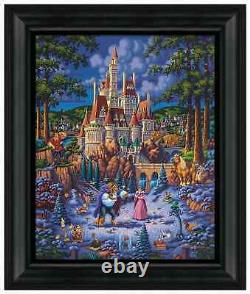 Eric Dowdle Beauty & Beast Finding Love 19x 22.5 Canvas Framed Kinkade Studios