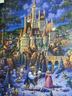 Eric Dowdle Beauty & Beast Finding Love 19x 22.5 Canvas Framed Kinkade Studios