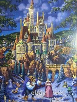 Eric Dowdle Beauty & Beast Finding Love 19x 22.5 Canvas Framed Kinkade Studios