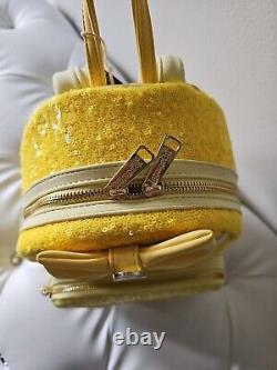 Exclusive Loungefly Disney Belle Sequin Mini Backpack Beauty and the Beast NWT