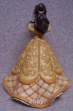 Figurine Disney Belle Enchanted Rose Beauty Beast Jim Shore NEW w COA & gift box