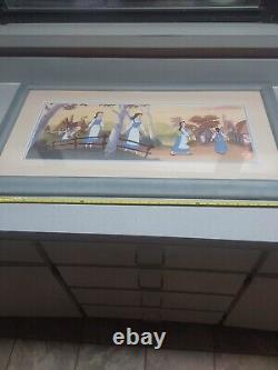 Framed Limited Edition SERICEL DISNEY Beauty And The Beast CEL 1991