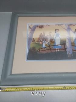 Framed Limited Edition SERICEL DISNEY Beauty And The Beast CEL 1991