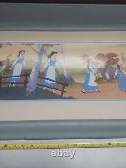 Framed Limited Edition SERICEL DISNEY Beauty And The Beast CEL 1991