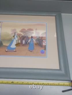 Framed Limited Edition SERICEL DISNEY Beauty And The Beast CEL 1991