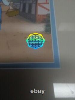 Framed Limited Edition SERICEL DISNEY Beauty And The Beast CEL 1991