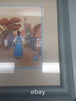 Framed Limited Edition SERICEL DISNEY Beauty And The Beast CEL 1991