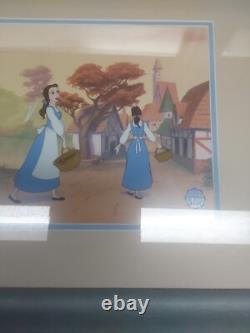 Framed Limited Edition SERICEL DISNEY Beauty And The Beast CEL 1991