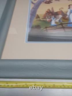 Framed Limited Edition SERICEL DISNEY Beauty And The Beast CEL 1991