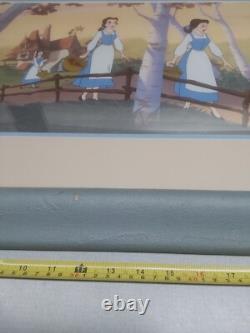 Framed Limited Edition SERICEL DISNEY Beauty And The Beast CEL 1991