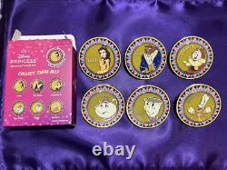 Full Set Beauty and the Beast Plates Spinner Blind Box Pin NEW