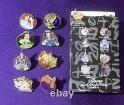 Full Set Disney Beauty and the Beast Micro Mystery Enamel Pins NEW