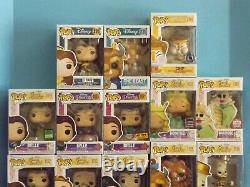 Funko Pop Disney Brand New In Boxes Beauty And The Beast Lot Of 18 Most Are Mint