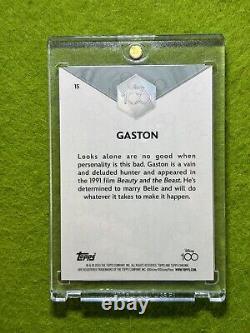 GASTON Disney 100 GREEN REFRACTOR CARD # /99 SP 2023 Topps Chrome Beauty & Beast