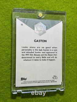 GASTON Disney 100 GREEN REFRACTOR CARD # /99 SP 2023 Topps Chrome Beauty & Beast