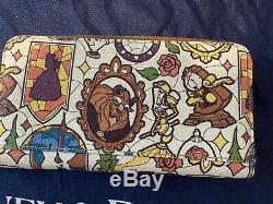 GORGEOUS PLACEMENT Disney Dooney & Bourke Beauty & The Beast Wallet PRE-OWNED