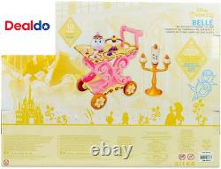 Girl'S Beauty and the Beast Tea Cart Set Includes Lumiere, Mrs Potts, Chip, Ca