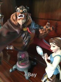 Grand Jester Disney Beauty And The Beast Belle And Beast Statue Figures RARE