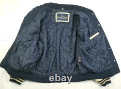 HOT VTG Men's DISNEY @ BEAUTY BEAST MONSTERS INC VARSITY WOOL LEATHER Jacket XL