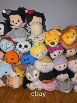 HUGE Lot 73 Disney Tsum Tsum Mini Plush Little Mermaid Toy Story Beauty & Beast
