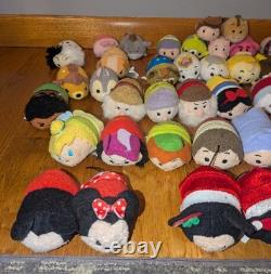 HUGE Lot 73 Disney Tsum Tsum Mini Plush Little Mermaid Toy Story Beauty & Beast