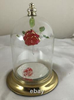 Handmade Rose Bell Jar, Beauty And The Beast, Hand Blown Glass, Numbered, SALE