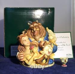 Harmony Kingdom Disney Jubilee Beauty and The Beast NIB Only 500 made COA