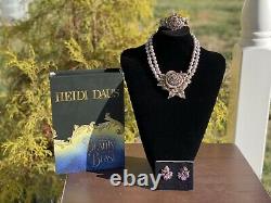 Heidi Daus Disney Beauty And The Beast Collection Necklace Earrings Bracelet SET