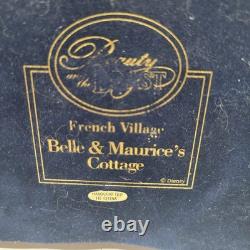Htf Disney French Village Belle & Maurice's Cottage Beauty And The Beast Figure